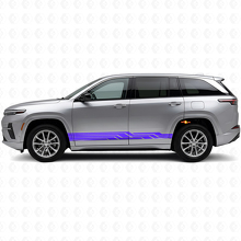 Intertwined Stripes Side Vinyl Decal for Jeep Wagoneer S 2024+_2