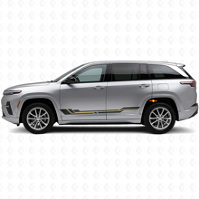 Curved Lines Rocker Panel Vinyl Decal for Jeep Wagoneer S 2024+_2