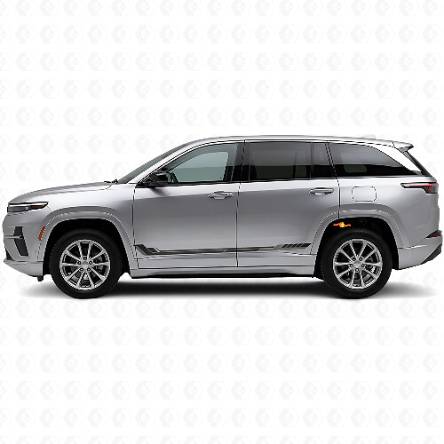 Racing Style Side Stripes Vinyl Decal for Jeep Wagoneer S 2024+