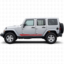 Checkered Curved Side Stripes Vinyl Decal for Jeep Wrangler JK 2007-2018_3
