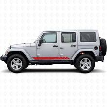 Topographic Style Stripes Side Vinyl Decal for Jeep Wrangler JK 2007-2018_3