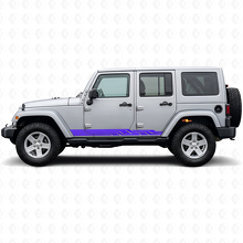 Intertwined Stripes Side Vinyl Decal for Jeep Wrangler JK 2007-2018_2