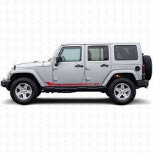 Honeycomb Stripes Side Vinyl Decal for Jeep Wrangler JK 2007-2018_3