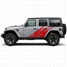 Mud Splash Graphic Side Vinyl Decal for Jeep Wrangler JL 2018+_3