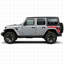 Mud Splash Graphic Rear Side Vinyl Decal for Jeep Wrangler JL 2018+_3