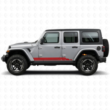 Curved Stripes Side Vinyl Decal Kit for Jeep Wrangler JL 2018+_3