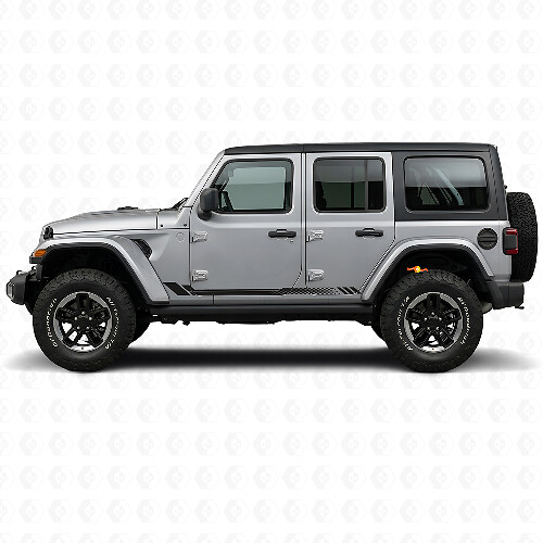 Honeycomb Stripes Side Vinyl Decal for Jeep Wrangler JL 2018+