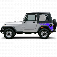 Mud Splash Graphic Rear Side Vinyl Decal for Jeep Wrangler YJ 1987-1995_2