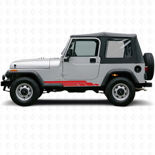 Curved Stripes Side Vinyl Decal Kit for Jeep Wrangler YJ 1987-1995_3