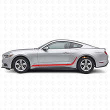 Custom Decorated Stripes Side Vinyl Decal for Musclecar Mustang_3
