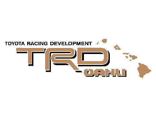 2 TOYOTA TRD OAHU  DECAL ALL TERRAIN DECAL Mountain  TRD racing development side vinyl decal sticker