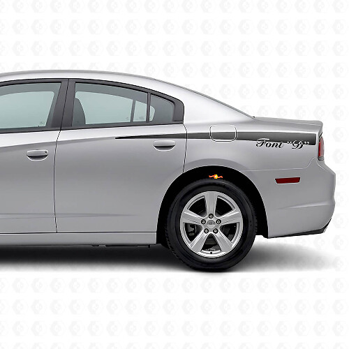 Custom Side Stripes Vinyl Decal for Dodge Charger 2011-2014