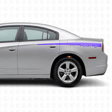 Custom Rear Side Stripes Vinyl Decal for Dodge Charger 2011-2014_2