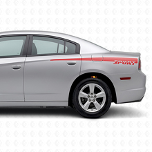 Sport Style Side Stripes Vinyl Decal for Dodge Charger 2011-2014_3
