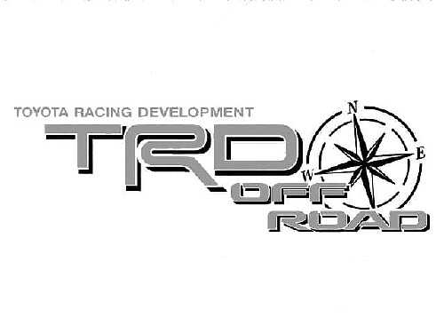 TRD-Style Off Road Compass Side Vinyl Decal Set for Toyota FJ Cruiser