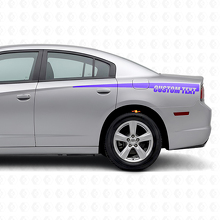 Personal Text Side Stripes Vinyl Decal for Dodge Charger 2011-2014_2