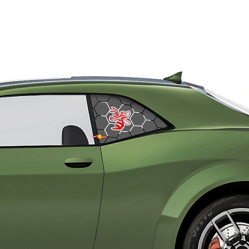 Angry Hornet Side Window Vinyl Decals For Dodge Challenger 
