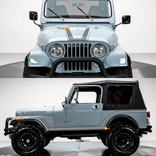 Laredo Graphics Kit Vinyl Decals for Jeep Wrangler Rubicon CJ7