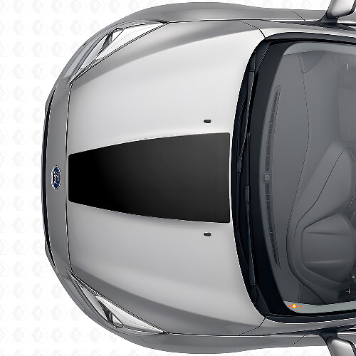 Central Hood Strip Vinyl Decal For Musclecar Focus 2014-2018_1