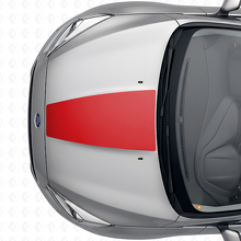 Central Hood Strip Vinyl Decal For Musclecar Focus 2014-2018_4