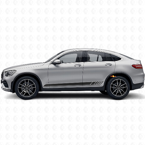 Racing Style Side Stripes Vinyl Decal For Mercedes-Benz AMG GLC-Class C253_1