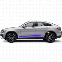 Racing Style Side Stripes Vinyl Decal For Mercedes-Benz AMG GLC-Class C253_2