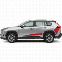 TRD Hockey Style Side Stripes Vinyl Decal For Toyota RAV4 2019-2024_4