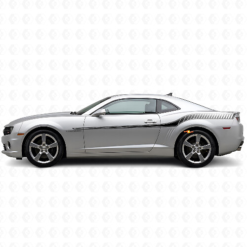 Racing Style Side Stripes Vinyl Decal Kit For Chevrolet Camaro 2010-2013