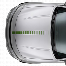 Thin Strobe Hood Stripe Vinyl Decal for Dodge Charger_3