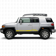 Mountain Style Rocker Panel Stripes Vinyl Decal For Toyota FJ Cruiser_6