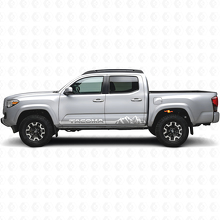 Mountain Style Rocker Panel Stripes Vinyl Decal For Toyota Tacoma 2016-2023_5