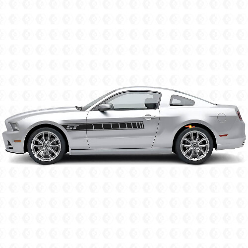 GT Logo Side Stripes Vinyl Decal Kit for Musclecar Musclecarmodel 2010-2014_1