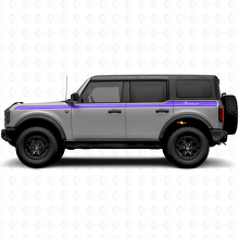 Branded Side Stripes Vinyl Decal Kit For Musclecar horse 2024-26_2