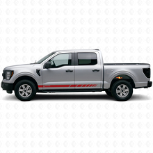 Branded Checkered Side Stripes Vinyl Decal Kit For Musclecar Truck 2021-26_4