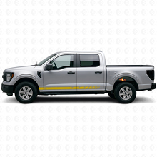 Branded Checkered Side Stripes Vinyl Decal Kit For Musclecar Truck 2021-26_6