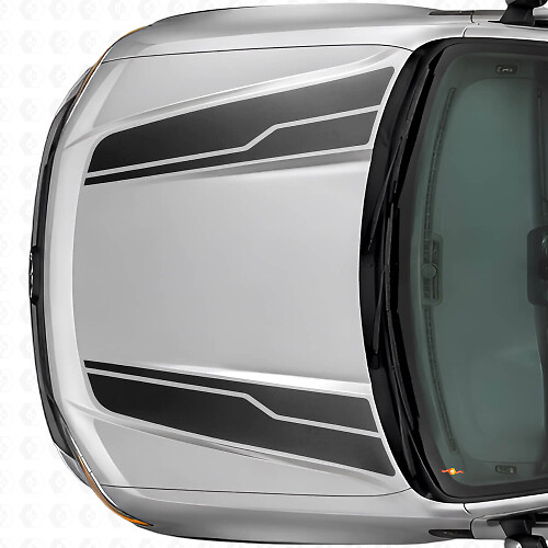 Twin Hood Stripes Vinyl Decal Kit For Musclecar Maverick 2022-26