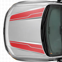 Twin Hood Stripes Vinyl Decal Kit For Musclecar Maverick 2022-26_4