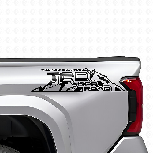 TRD Off Road Mountain Style Side Vinyl Decal Set for Toyota Trucks