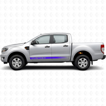 Custom Strobe Door Stripes Vinyl Decal Kit For Musclecar Ranger Crew Cab 2019-2023_2