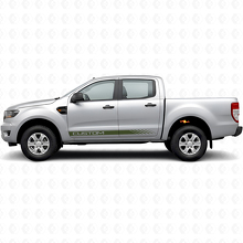 Custom Strobe Door Stripes Vinyl Decal Kit For Musclecar Ranger Crew Cab 2019-2023_3