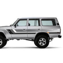 Vintage Style Side Stripes Vinyl Decal Kit For Toyota Land Cruiser 1986_3