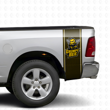 Grumpy Bee Honeycomb Bed Side Stripe Decals for Dodge Ram 1500 2500_2