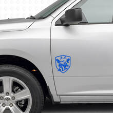 Grumpy Bee Shield Side Vinyl Decals Set for Dodge Ram 1500-3500_2
