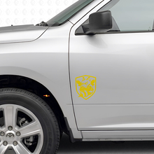 Grumpy Bee Shield Side Vinyl Decals Set for Dodge Ram 1500-3500_5