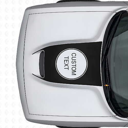 Custom Lettering Hood Vent Vinyl Decal for Dodge Challenger 2015+_1