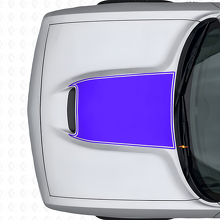 Blackout Outline Hood Vinyl Decal for Dodge Challenger 2015+_2