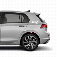 R Logo Rear Side Vinyl Decal Kit for Volkswagen Golf R MK8 2023_5