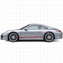 Turbo RS Slim Side Stripes Vinyl Decal Kit for Porsche 911 991_4