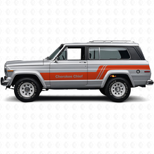 Cherokee Chief Side Stripes Vinyl Decal Kit for Jeep Cherokee 1979_4