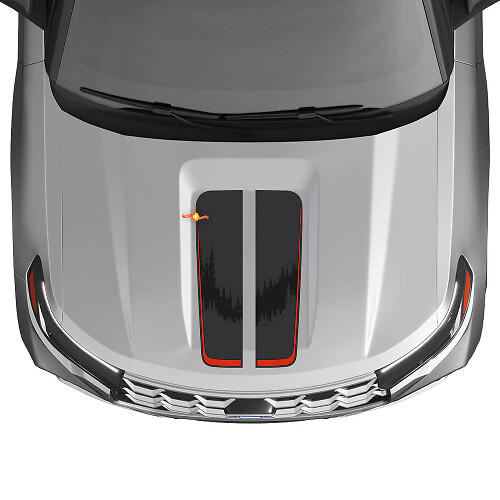 Double Hood Stripes Vinyl Decal Set for Musclecar Explorer ST1 2020-2026_1